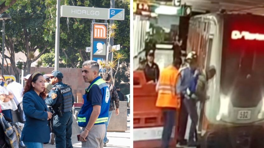 Revelan en VIDEO el instante exacto en que Luis empujó a Celia a las vías del Metro Hidalgo