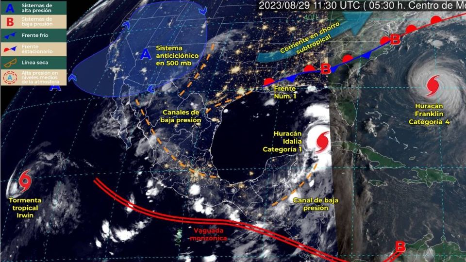 Siguen las lluvias por dos fenémenos meteorológicos.