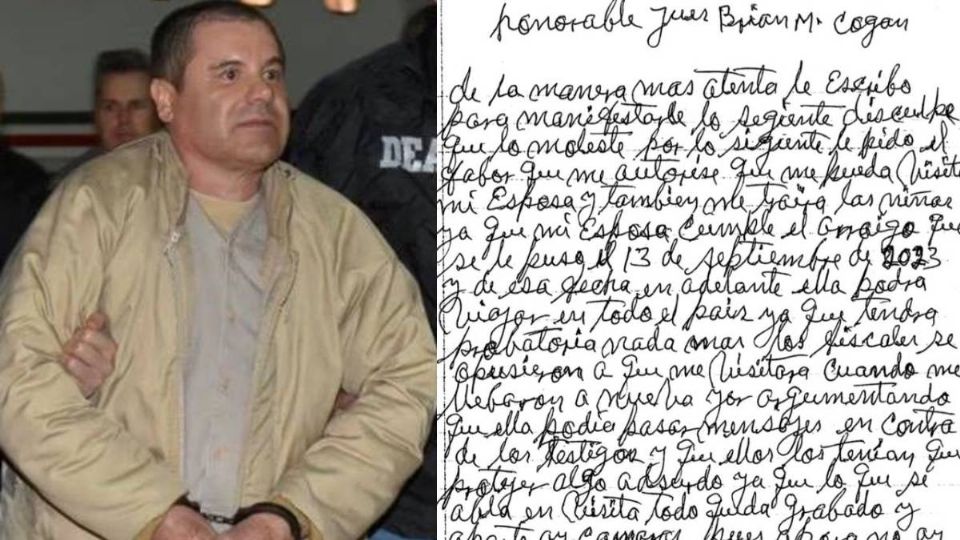 'El Chapo' escribió él mismo la carta para el juez Corgan.