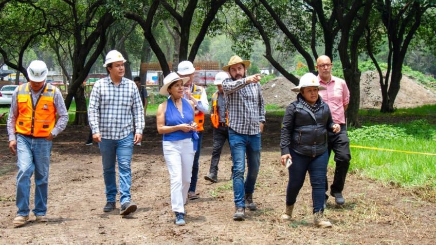 Sedema supervisa los avances del Jardín y Pabellón Escénico de Chapultepec