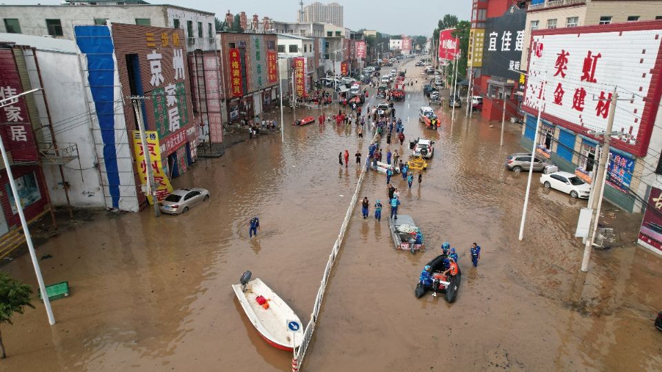 Las inundaciones han afectado a las regiones de Beijing y Hebei.