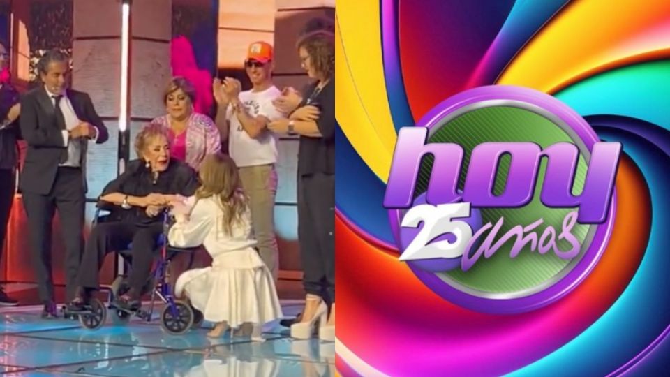 Silvia Pinal fue la madrina de lujo en el aniversario 25 del Programa Hoy