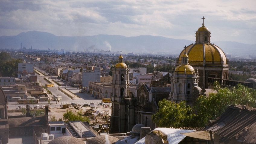 Así lucía la Basílica de Guadalupe en 1952: su altura y color eran muy diferente