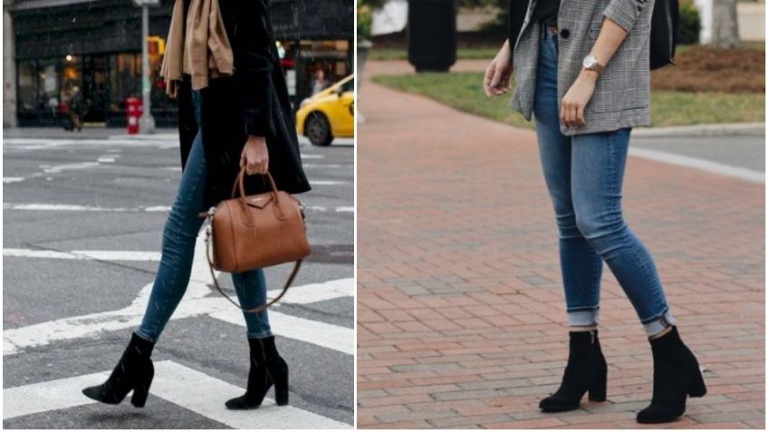 Los skinny jeans sí se usan en otoño y se llevan con botas vaqueras este 2023