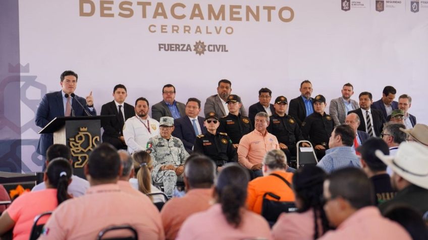 Samuel García inaugura destacamento de Fuerza Civil en Cerralvo