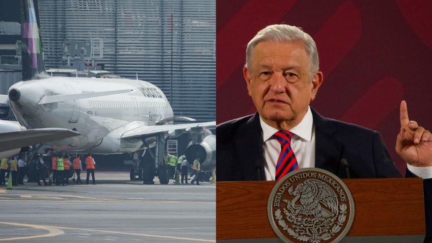 AMLO: "El AICM supera sus operaciones en la CDMX en un 150%, es imposible seguir así"