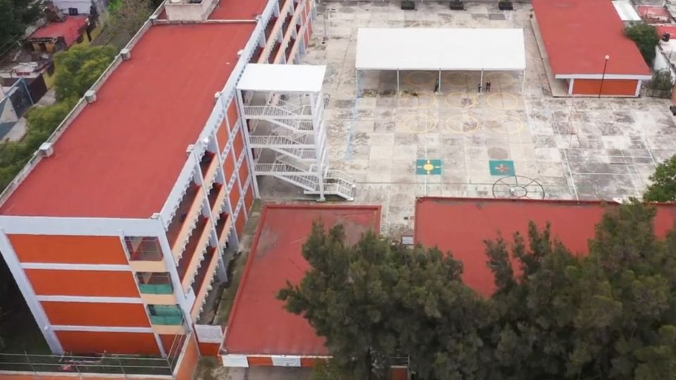 Vista de un plantel educativo de la CDMX rehabilitado por la Sobse.