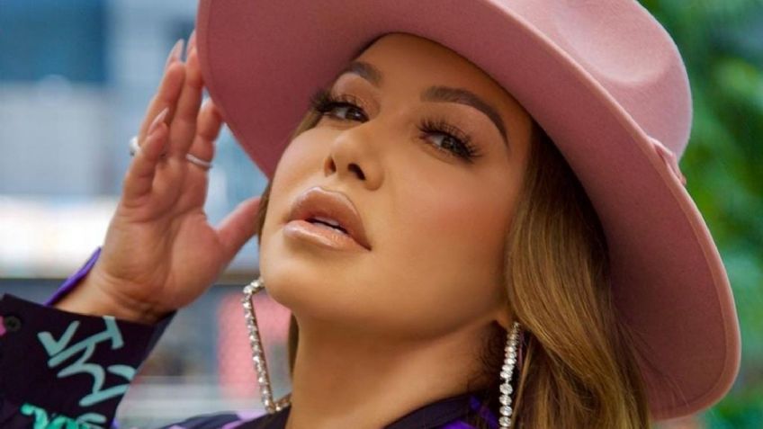 En minivestido cromado, Chiquis Rivera se luce como diosa desde Las Vegas