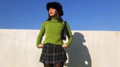 Minifalda con botines, la opción perfecta para verte chic en el otoño