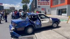 Una carambola entre tres autos deja tres heridos en la Calzada de Tlalpan