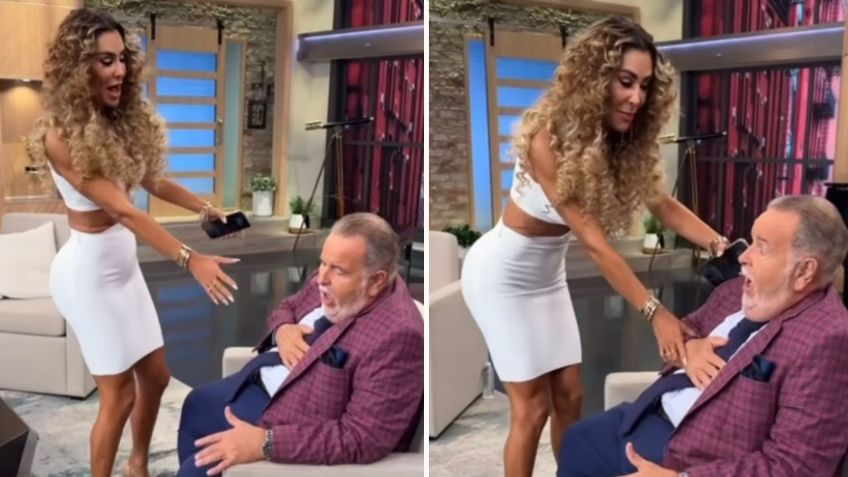 Ninel Conde provoca que “El Gordo” de Molina se infarte en pleno programa en vivo, así fue el momento