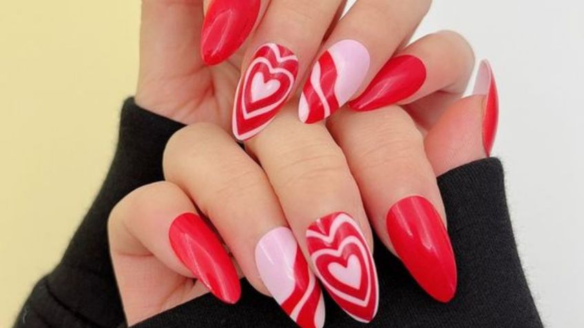 5 maneras de llevar las uñas con corazones, moda que ya está adueñándose de agosto