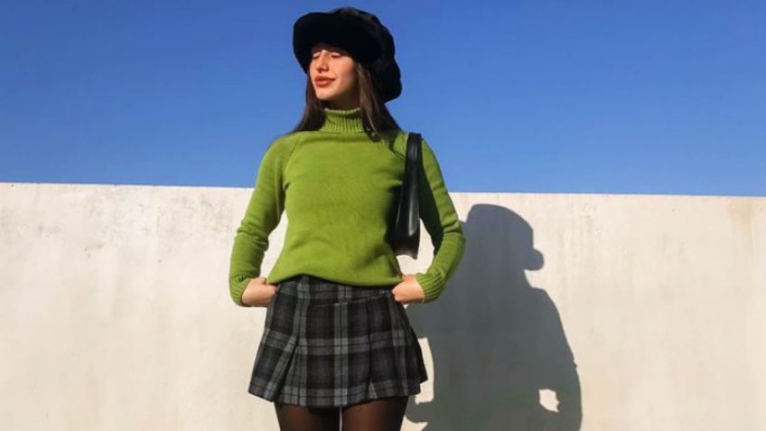 Minifalda con botines, la opción perfecta para verte chic en el otoño