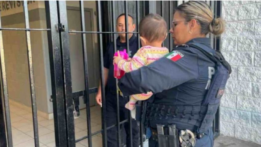 VIDEO: momento en que abandonan en la calle a la bebé Ángela, sus padres fueron asesinados en Ciudad Juárez