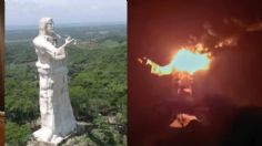 Chiapas: un rayo destruye al Cristo Pescador, estatua considerada de las 4 más grandes en el mundo en su tipo