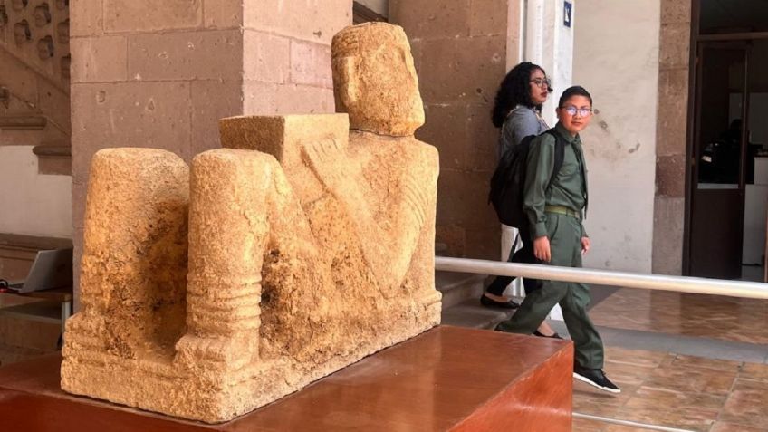 Indaga el INAH el origen del Chac Mool hallado en Pátzcuaro