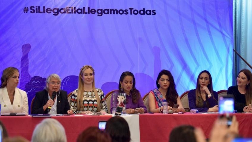 Sánchez Cordero pide a la derecha no montarse en el feminismo durante el foro del Movimiento Nacional "Por ellas, Por Todas"