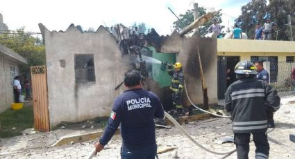 Desplome de avioneta en Puebla deja tres muertos y daños graves en una vivienda