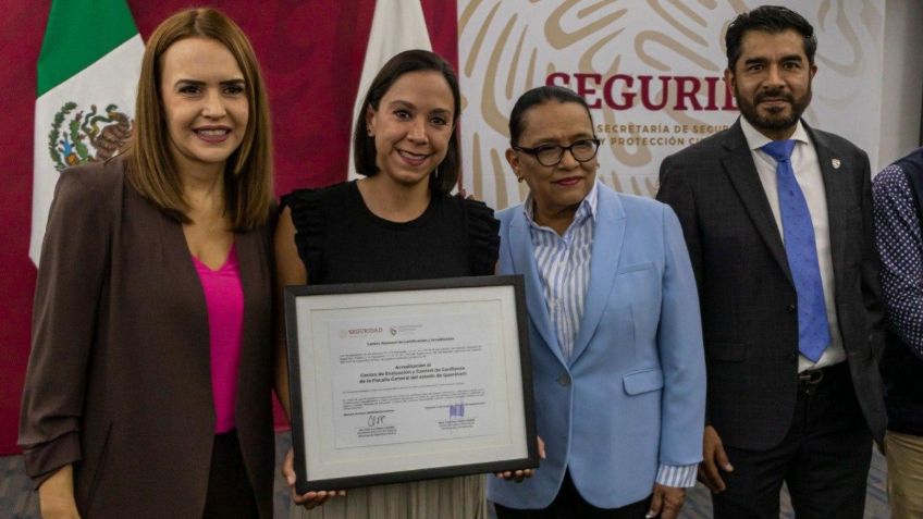 FGE de Querétaro recibe reacreditación de su Centro de Evaluación y Control de Confianza por la SSPC