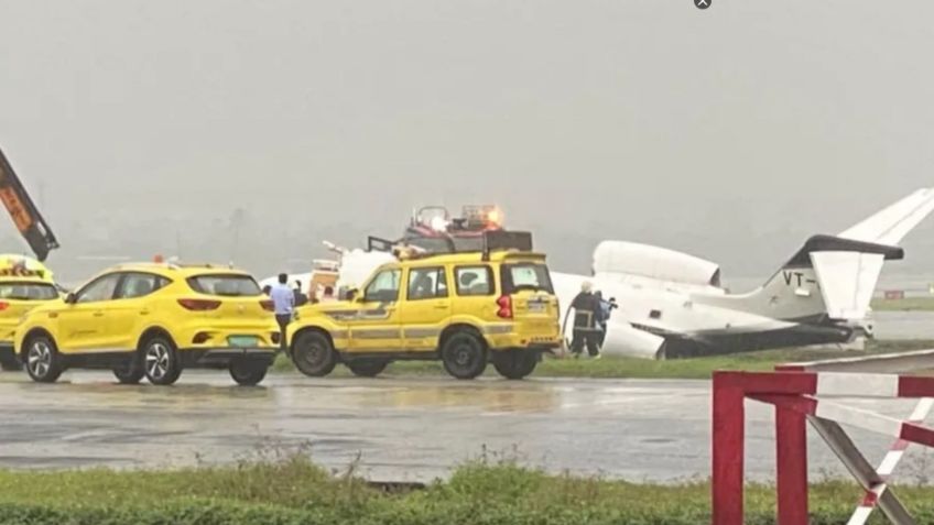 VIDEO: el fatal instante en que una avioneta se estrella en el aeropuerto debido a la lluvia