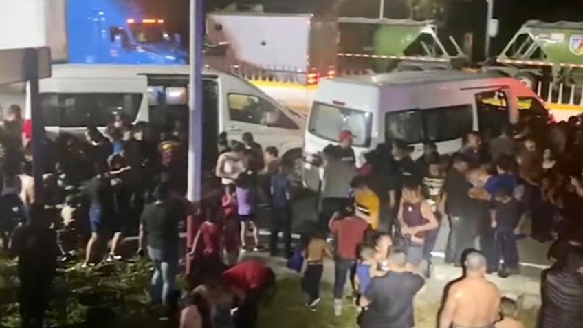 Rescatan en Veracruz a 350 migrantes centroamericanos: estaban hacinados y deshidratados en un tráiler