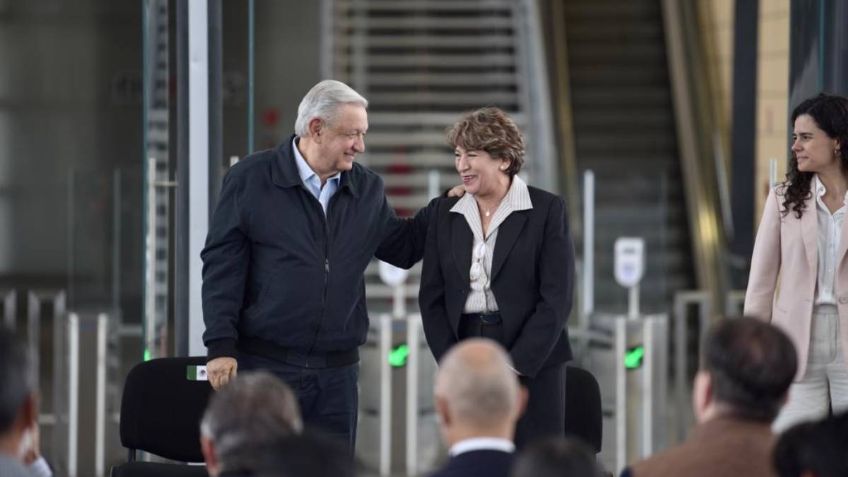 AMLO y Delfina Gómez inauguran la primera etapa de "El Insurgente", el Tren interurbano México-Toluca