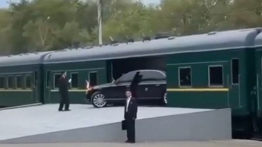 El video de cómo lograron meter la limusina del dictador norcoreano Kim Jong-un en su tren blindado