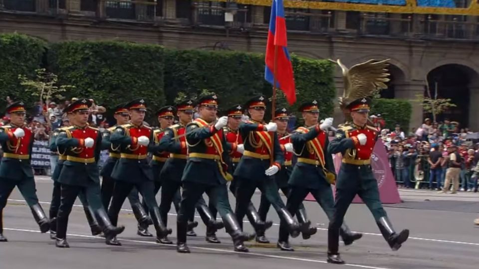 En la imagen, la delegación de Rusia en el desfile militar de este 16 de septiembre.