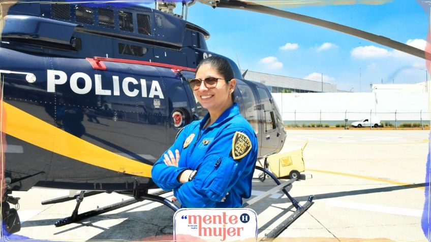 Abi Cruz Martínez, la primera mujer piloto del agrupamiento cóndores de la SCC-CDMX