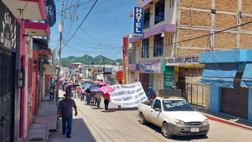 Miles de personas participaron en la marcha denominada “Por la Paz” en Frontera Comalapa