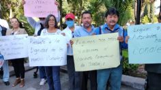 “No más violaciones al contrato”: Maestros del Conalep marchan en el centro histórico de la capital potosina