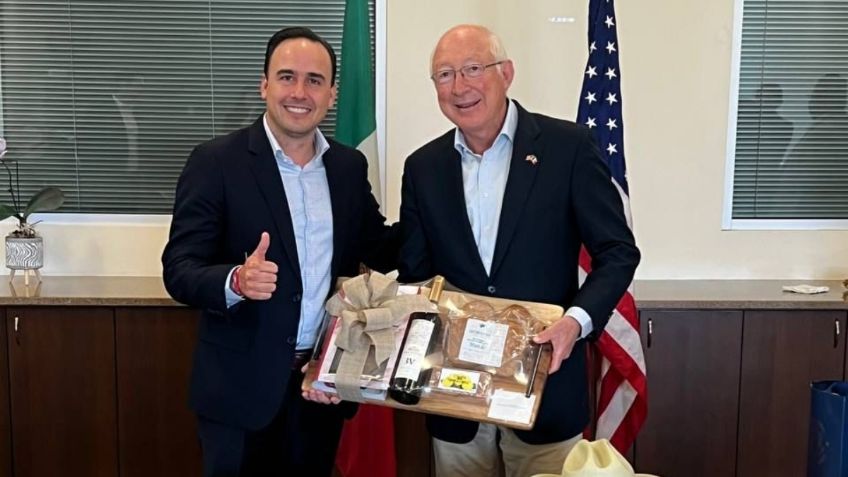 Manolo Jiménez se reúne con embajador Ken Salazar