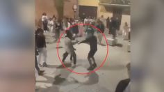 Captan brutal golpiza de dos jóvenes en las calles de España: "Lo ha matado"