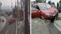 VIDEO: automovilista pierde el control y atropella a tres personas en la México-Cuernavaca