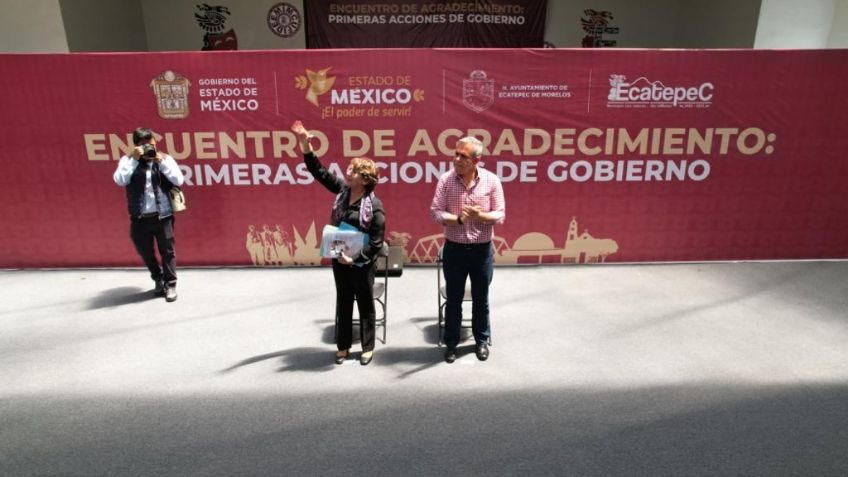 Delfina Gómez y Fernando Vilchis inauguraron el Pozo Ehécatl - Quetzalcóatl