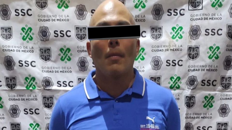 El presunto criminal fue detenido en calles de la colonia Pedregal de Santo Domingo.