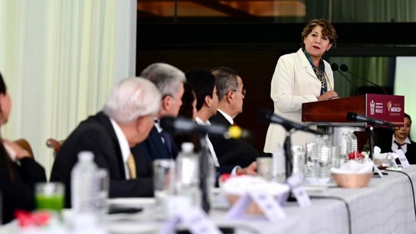 Delfina Gómez acuerda trabajar de la mano con empresarios para lograr la transformación del Edomex