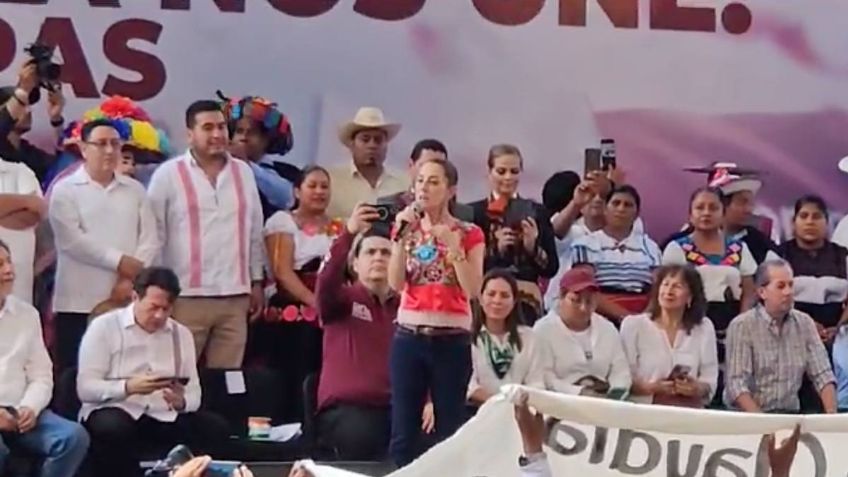 Claudia Sheinbaum desde Chiapas: "Nosotros no plagiamos"