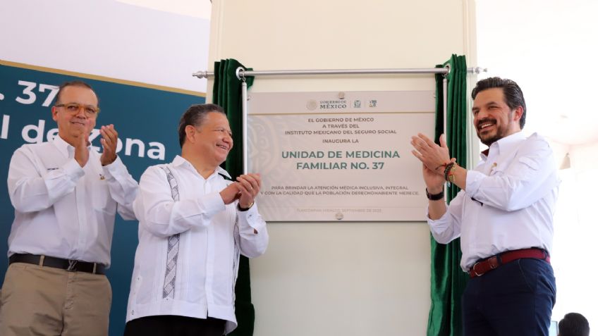 Zoé Robledo inaugura la Unidad de Medicina Familiar del IMSS, en Tlaxcoapan