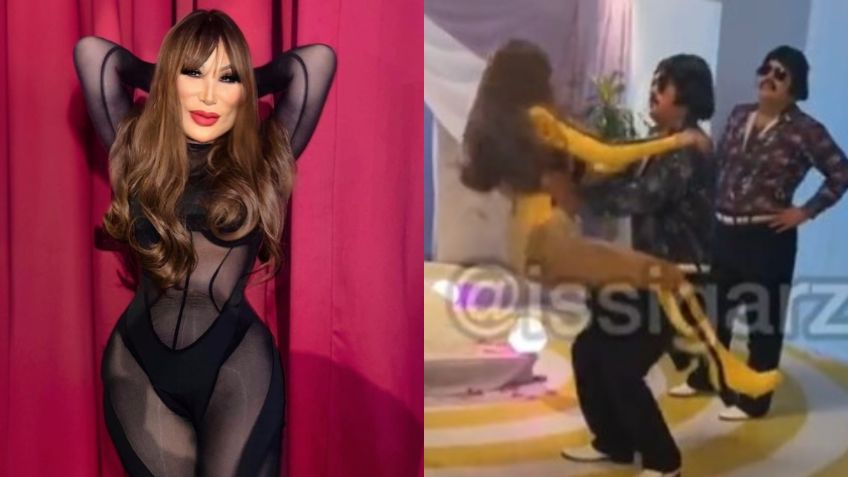 VIDEO: Lyn May sufre una fuerte caída al intentar bailar con dos hombres, imágenes genera preocupación