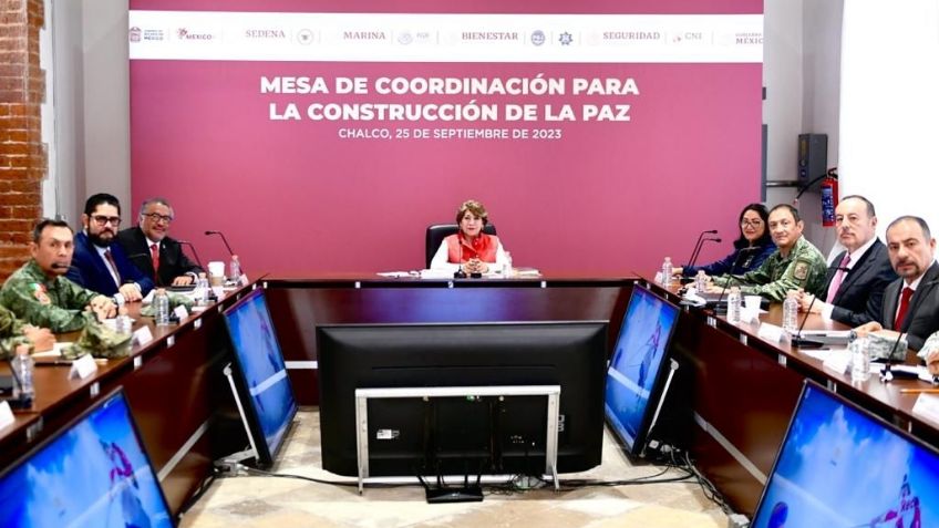 Delfina Gómez encabeza la mesa de seguridad en el oriente del Edomex