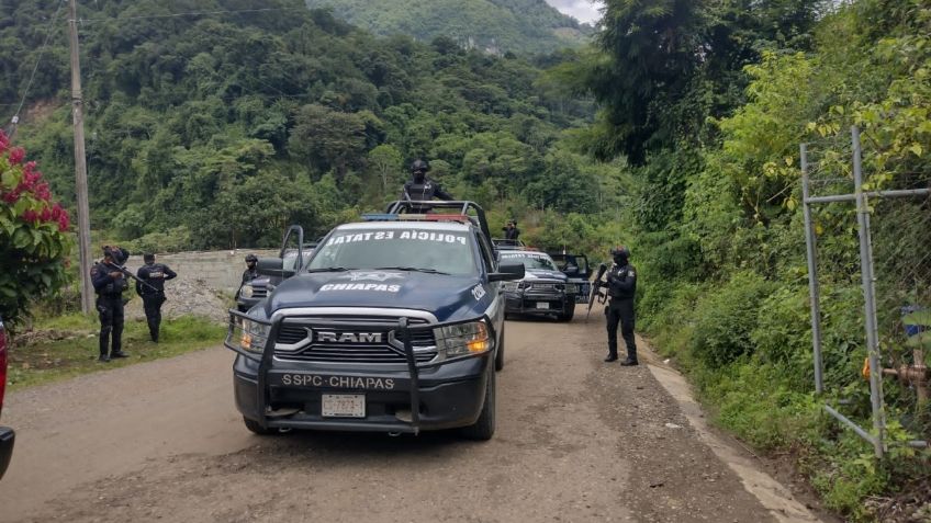 Elementos de la Sedena, GN, SSyPC y FGE arriban a Frontera Comalapa para resguardar a la población