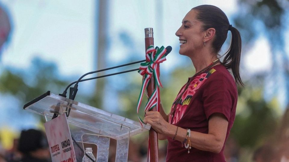 Claudia Sheinbaum durante un evento público.