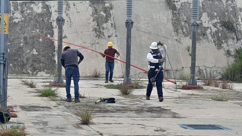 Chiapas: en esfuerzo conjunto restablecen el suministro de energía eléctrica en la frontera sur del país