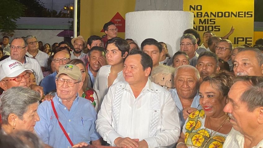 Huacho Díaz llama a consolidar la 4T en Yucatán en memoria de Felipe Carrillo Puerto