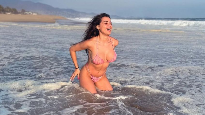 Gaby Ramírez en coqueto microbikini rosa de 2 piezas rompe la tendencia más chic de la temporada