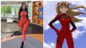 Foto ilustrativa de la nota titulada: Martha Briano dio el pronóstico del clima con cosplay de Asuka e incendió las redes