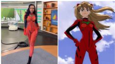 Martha Briano dio el pronóstico del clima con cosplay de Asuka e incendió las redes