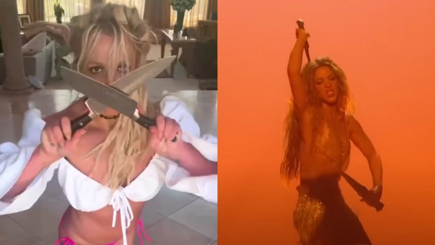 Britney Spears asegura que solo trató de imitar a Shakira al bailar con cuchillos: "no son de verdad"