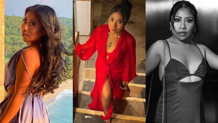 ¡Irradia belleza!, Yalitza Aparicio modela vestido satinado con escote profundo desde la playa: FOTOS